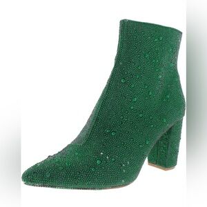 Women’s 11 betsey johnson bootie green